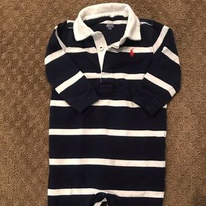 EUC Ralph Lauren Baby Boys Striped Rugby - 6M